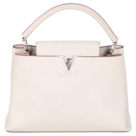 louis vuitton capucines white.